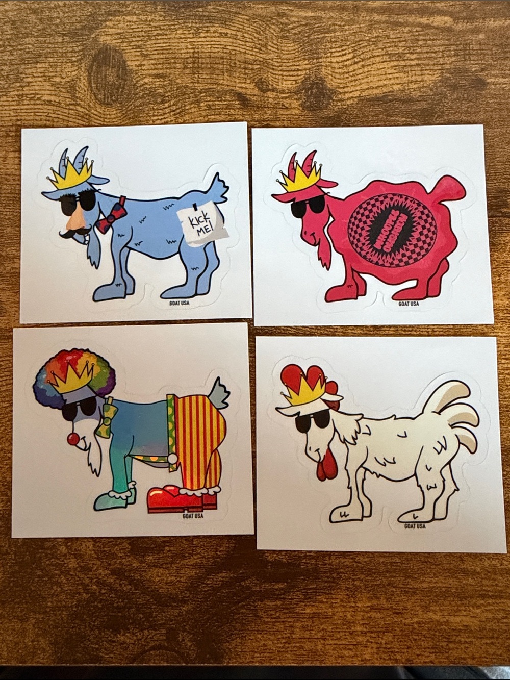 GOAT USA Colorful Goat Sticker Set - Multicolor